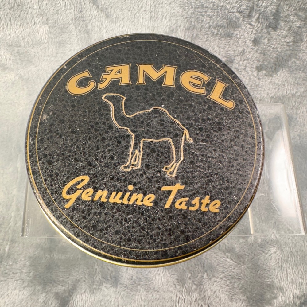 Vintage Camel Cigarette Tin Genuine Taste Black Gold RJ‎ Reynolds 1994